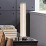 1_Lite Source Quilla 20" Chrome and Diamond Acrylic LED USB Table Lamp