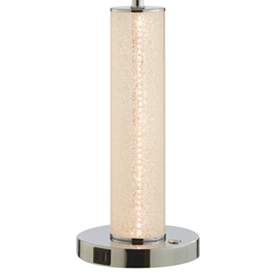 Image5 of Lite Source Quilla 26" Diamond Glass LED Table Lamp with USB Ports more views