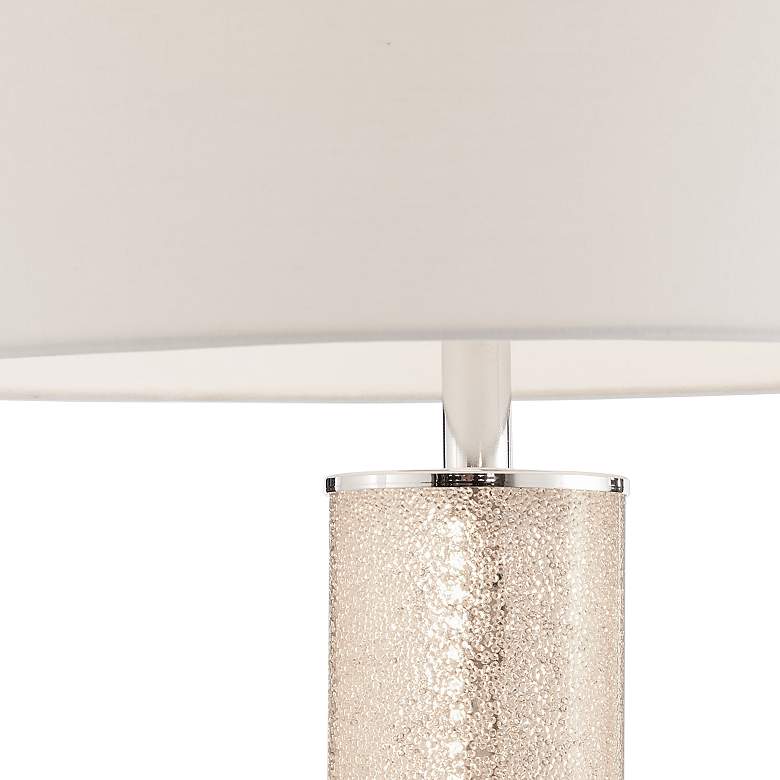 Image 6 Lite Source Quilla 26" Diamond Glass LED Table Lamp with USB Ports more views