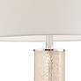 Lite Source Quilla 26" Diamond Glass LED Table Lamp with USB Ports