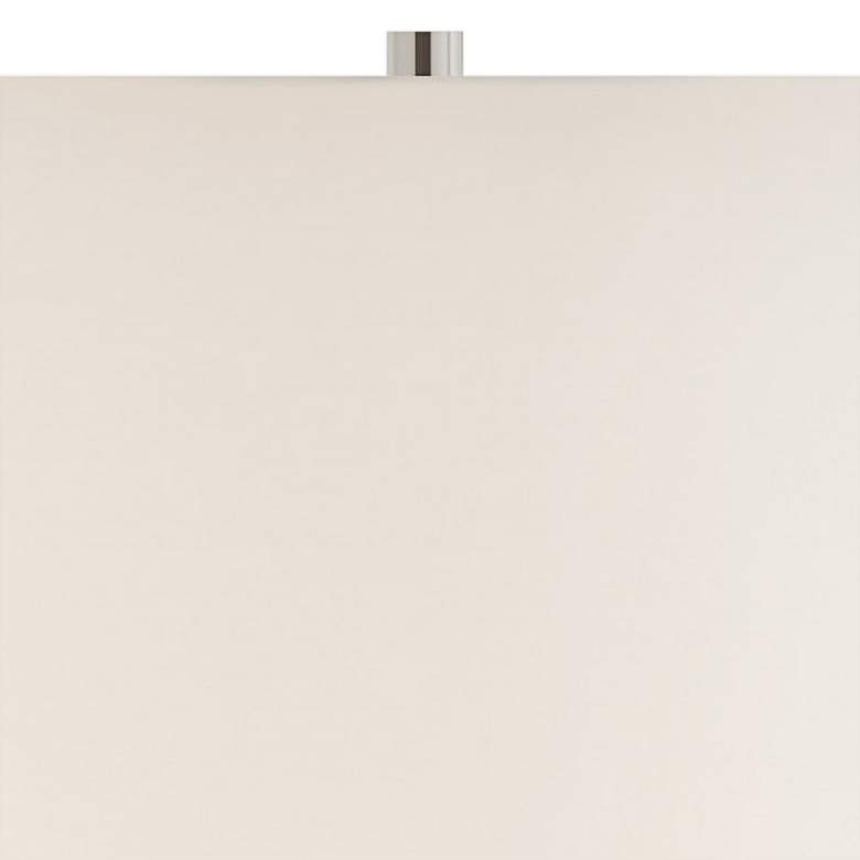 Image 3 Lite Source Quilla 26" White Glass LED Table Lamp with USB Ports more views