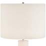 4_Lite Source Quilla 26" White Glass LED Table Lamp with USB Ports more views