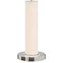 Lite Source Quilla 26" White Glass LED Table Lamp with USB Ports