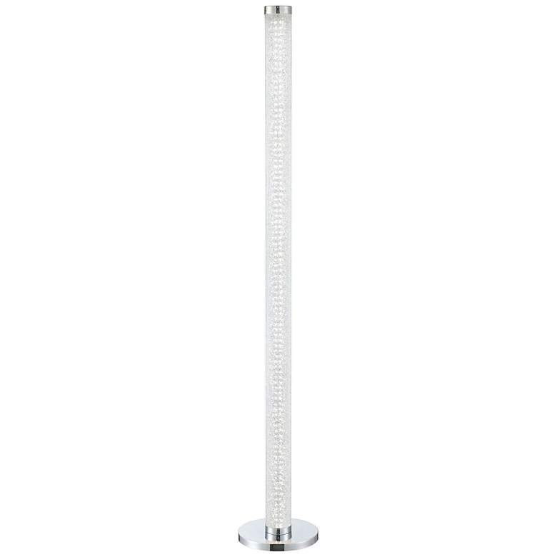 Image 2 Lite Source Quilla 63 3/4 inch Chrome and Glass LED Touch Floor Lamp