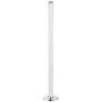 Lite Source Quilla 63 3/4" Chrome and Glass LED Touch Floor Lamp