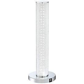 Image2 of Lite Source Quilla Chrome and Diamond Acrylic LED USB Accent Table Lamp
