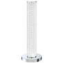 Lite Source Quilla Chrome and Diamond Acrylic LED USB Accent Table Lamp