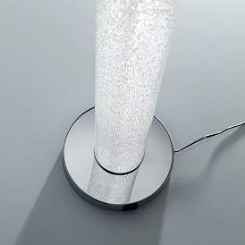 Image3 of Lite Source Quilla Chrome and Diamond Acrylic LED USB Accent Table Lamp more views