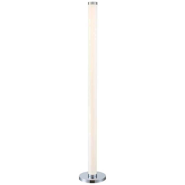 Image 2 Lite Source Quilla Chrome and Frost Acrylic LED Touch Floor Lamp