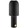 Lite Source Quito 15" High Modern Matte Black Cordless Table Lamp