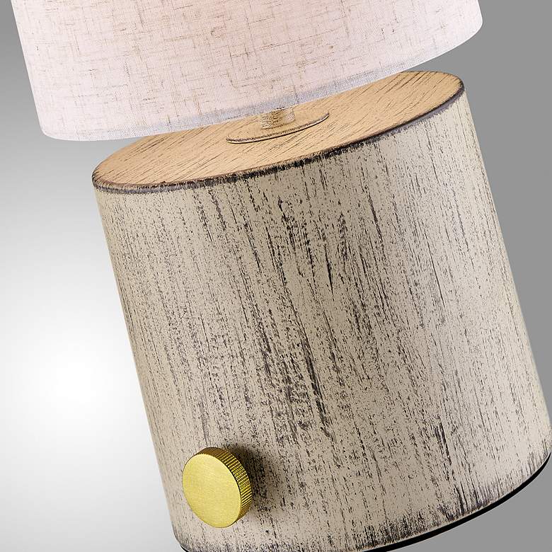 Image 2 Lite Source Quoba 15 1/4 " High Modern Rustic Cordless Table Lamp more views