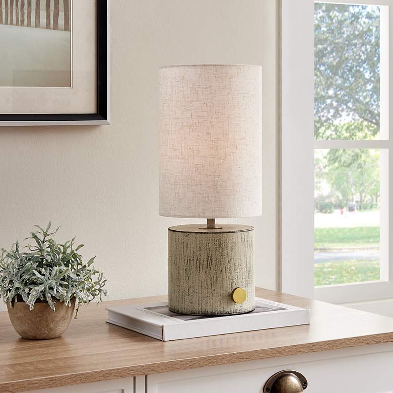 Image 3 Lite Source Quoba 15 1/4 " High Modern Rustic Cordless Table Lamp more views