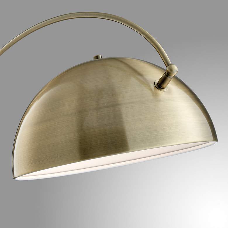 Image 4 Lite Source Raelynn 78" High Brushed Brass Modern Arc Floor Lamp more views