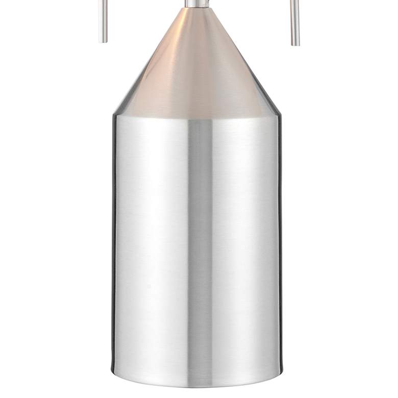 Image 4 Lite Source Ranae 21 1/2" Brushed Nickel Modern Mushroom Table Lamp more views
