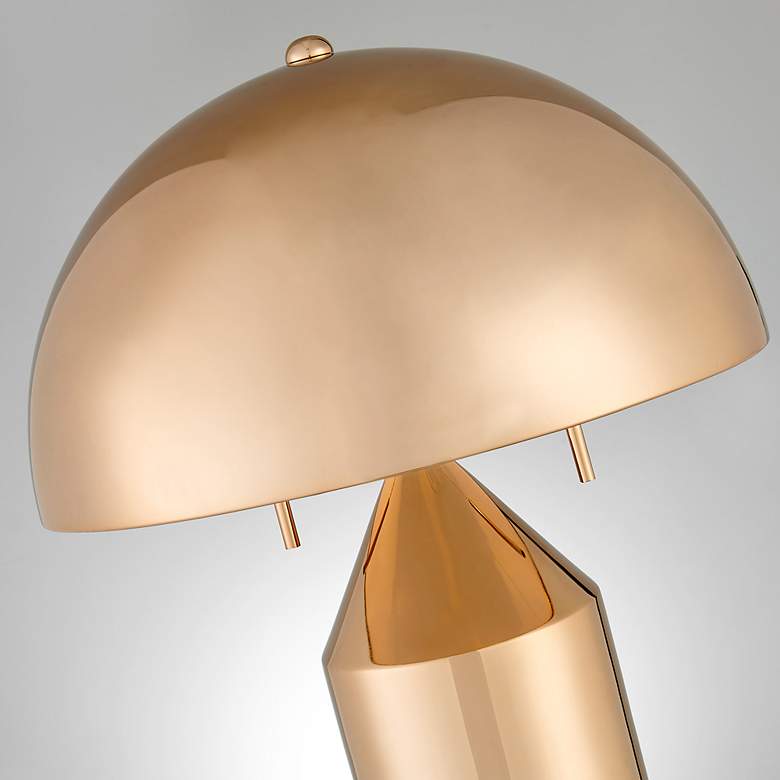 Image 3 Lite Source Ranae 21 1/2" French Gold Metal Modern Mushroom Table Lamp more views