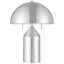 Lite Source Ranae Brushed Nickel Modern Mushroom Table Lamp