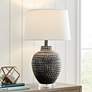 1_Lite Source Rayvon 28" Dark Brown Jug Table Lamp