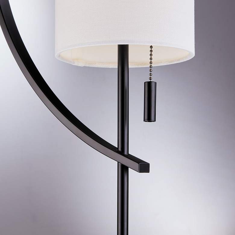 Image 3 Lite Source Renessa 63 1/2" Black and White Modern Floor Lamp more views