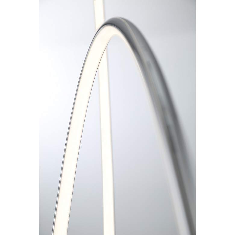 Image 2 Lite Source Rhea 56 1/4 inch Chrome Intertwined Oval Modern LED Floor Lamp more views