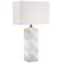 Lite Source Robena White Ceramic Table Lamp