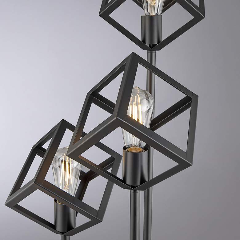 Image 4 Lite Source Roberson 67" High 3-Light Black Cubes Floor Lamp more views