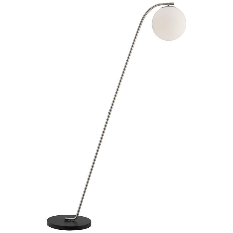 Image 2 Lite Source Roden 61 1/2" Brushed Nickel and Frost Glass Floor Lamp