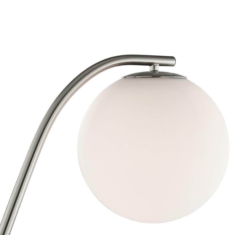 Image 5 Lite Source Roden 61 1/2 inch Brushed Nickel and Frost Glass Floor Lamp more views