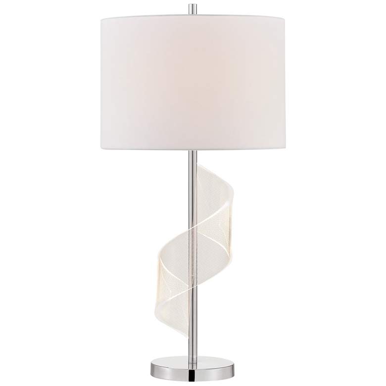 Image 1 Lite Source Roetta 30 1/2" High Chrome Modern Table Lamp