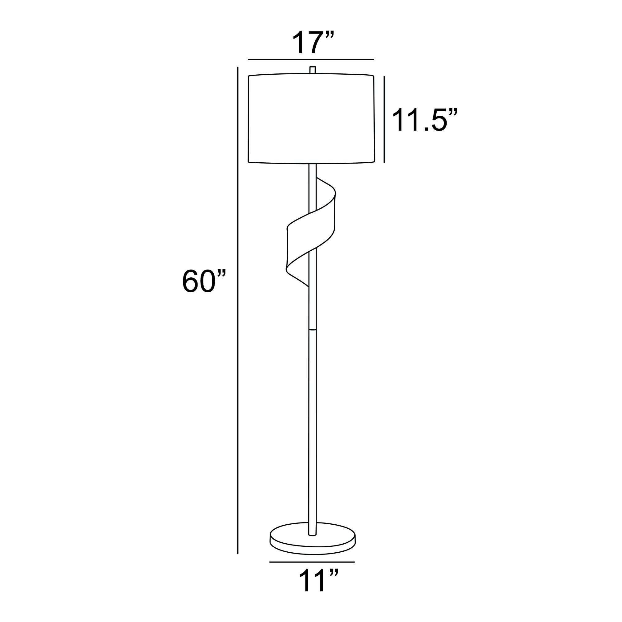 Image 4 Lite Source Roetta 60" High Modern Chrome Floor Lamp more views