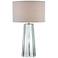 Lite Source Rogelio Clear Glass Tapered Column Table Lamp