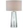 Lite Source Rogelio Clear Glass Tapered Column Table Lamp
