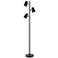 Lite Source Ronnie Black 3-Light Tree Floor Lamp