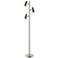 Lite Source Ronnie Brushed Nickel Modern 3-Light Tree Floor Lamp