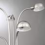 Lite Source Rowley 60" Brushed Nickel Metal 5-Light Modern Floor Lamp