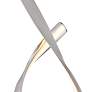 Lite Source Royce 15 1/2" Brushed Nickel Ribbon LED Modern Accent Lamp