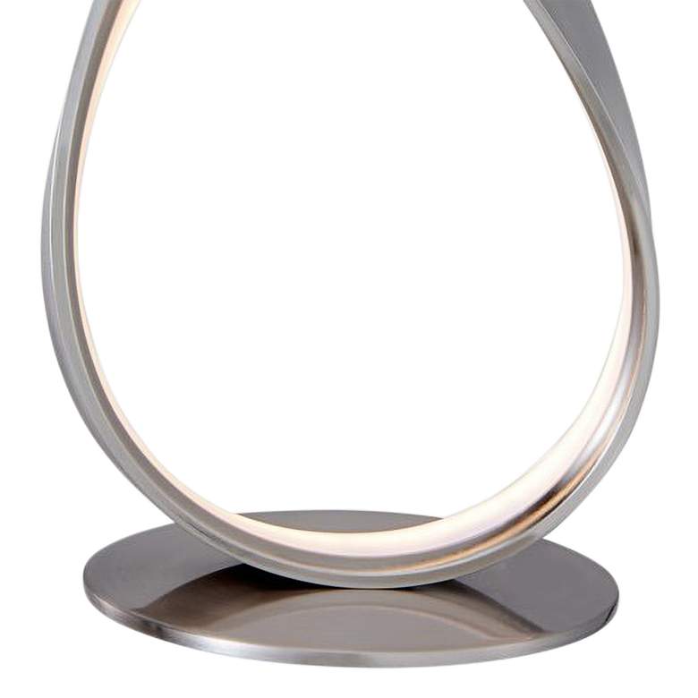 Image 4 Lite Source Royce 15 1/2 inch Brushed Nickel Ribbon LED Modern Accent Lamp more views