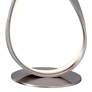 Lite Source Royce 15 1/2" Brushed Nickel Ribbon LED Modern Accent Lamp
