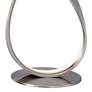 Thumbnail4 of Lite Source Royce 15 1/2" Brushed Nickel Ribbon LED Modern Accent Lamp more views