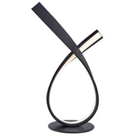 Image2 of Lite Source Royce 15 1/2" High Black LED Accent Table Lamp