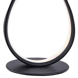 Image4 of Lite Source Royce 15 1/2" High Black LED Accent Table Lamp more views