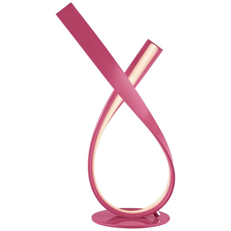 Image 2 Lite Source Royce 16 1/2" High Pink Metal LED Accent Table Lamp