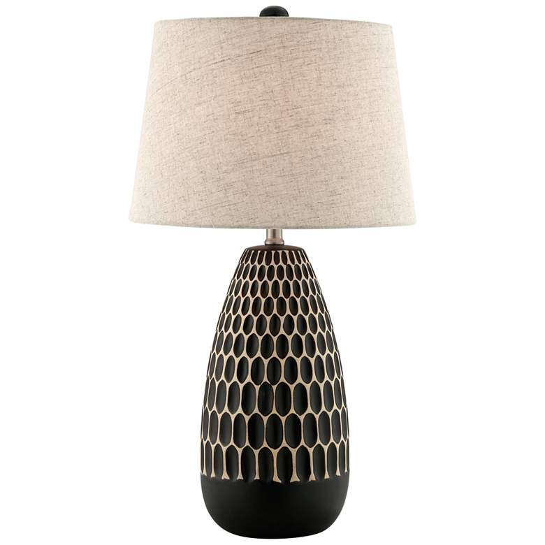 Image 2 Lite Source Rupali 29" High Black Ceramic Table Lamp