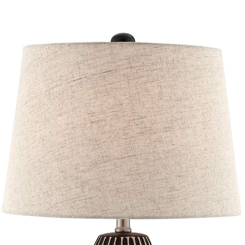 Image 3 Lite Source Rupali 29" High Black Ceramic Table Lamp more views