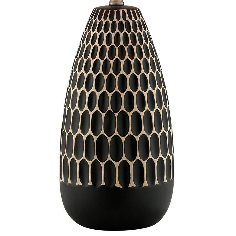 Lite Source Rupali Black Ceramic Table Lamp more views
