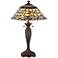 Lite Source Sabrina Dark Bronze Tiffany Style Table Lamp