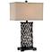 Lite Source Sadler Woven Aged Silver Table Lamp