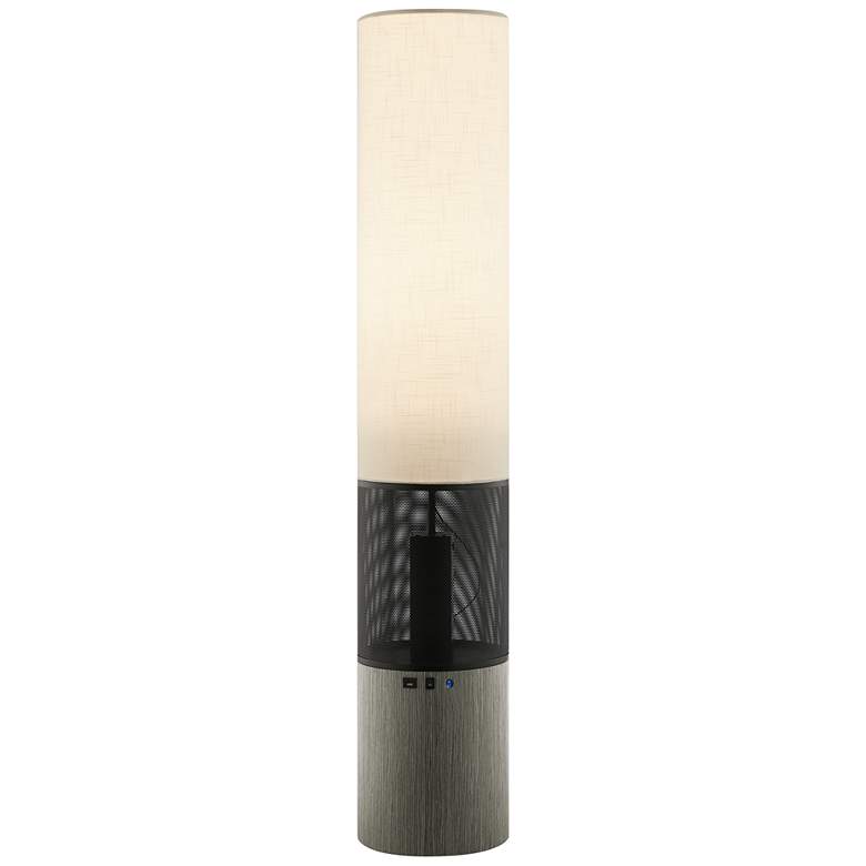 Image 2 Lite Source Sahirah 58 1/4" LED USB Floor Lamp with Wireless Speaker