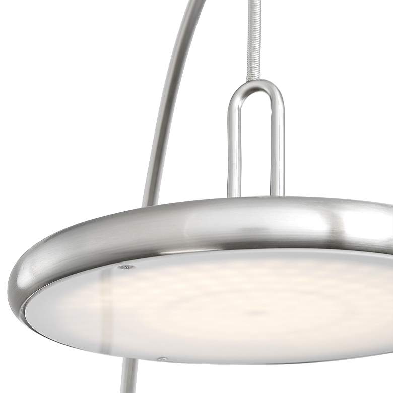 Image 3 Lite Source Sailee 84 1/4" High Brushed Nickel LED Arc Floor Lamp more views