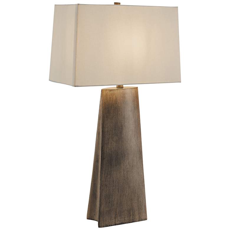 Image 2 Lite Source Samoa 32 1/2" Dapple Gray Pyramid Ceramic Table Lamp