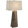 Lite Source Samoa 32 1/2" Dapple Gray Pyramid Ceramic Table Lamp